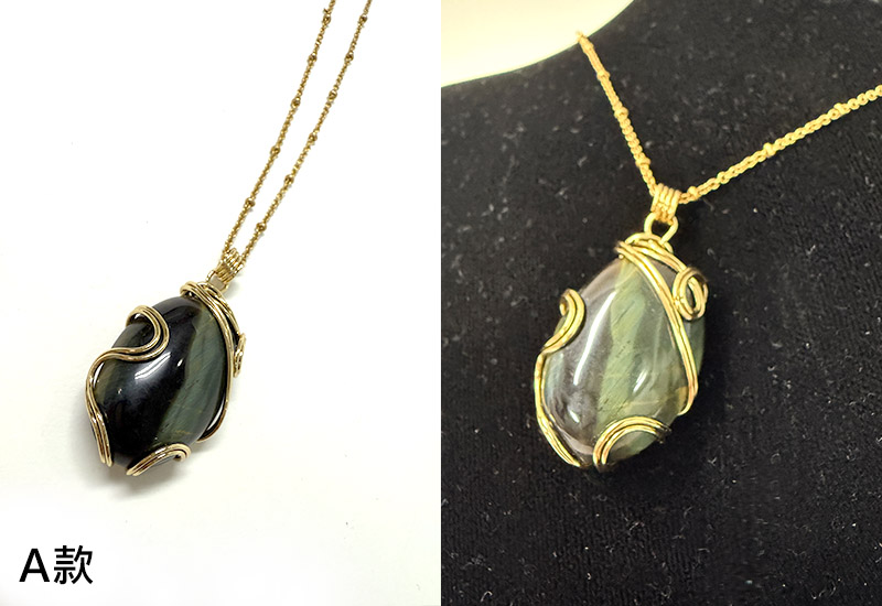 天然石簡約墬飾(004)